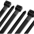 Us Cable Ties Cable Tie, 18", 175 lb, UV Black Nylon, 50 Pack CD18B50